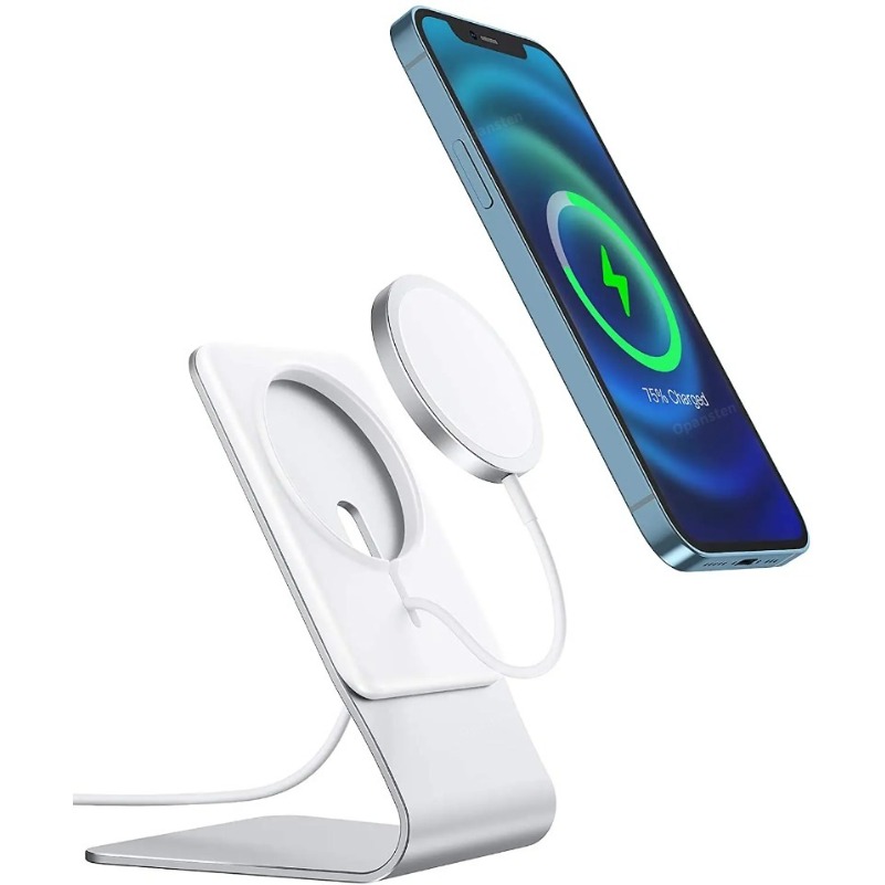 Desk Setup Apple - デスクトップ携帯電話スタンドアルミデスクホルダードック Magsafe 充電器 iPhone 16/15/14/13/12 Pro