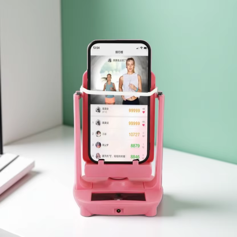 Desk Setup Apple - デスクウォーキングスイングシェーカー携帯電話スタンドホルダー歩数計ブラシステッパー電話用ウィグラーカウンター iPhone