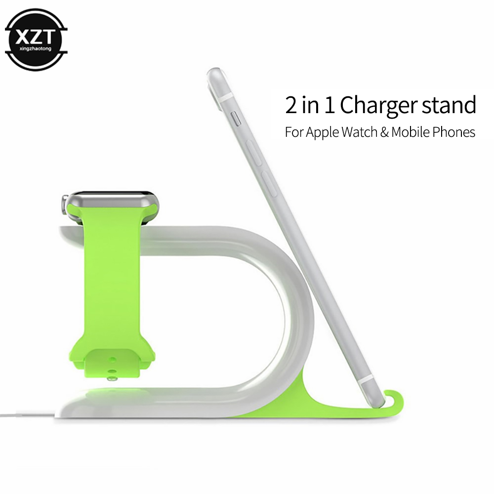 Desk Setup Apple - Apple Watch用のドッキングステーションと充電スタンド,携帯電話用の2 in 1サポート,iphone,samsung,タブレットと互換性があります