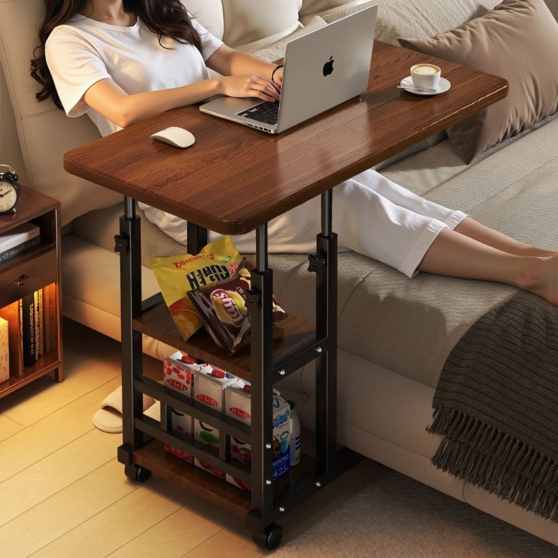 Desk Setup For Laptop - ベッドサイドの小さなテーブルボード、ラップトップホルダー、ベッドサイドテーブル、読書オフィス用品、ライティングボード、読書机、コンピューターデスク