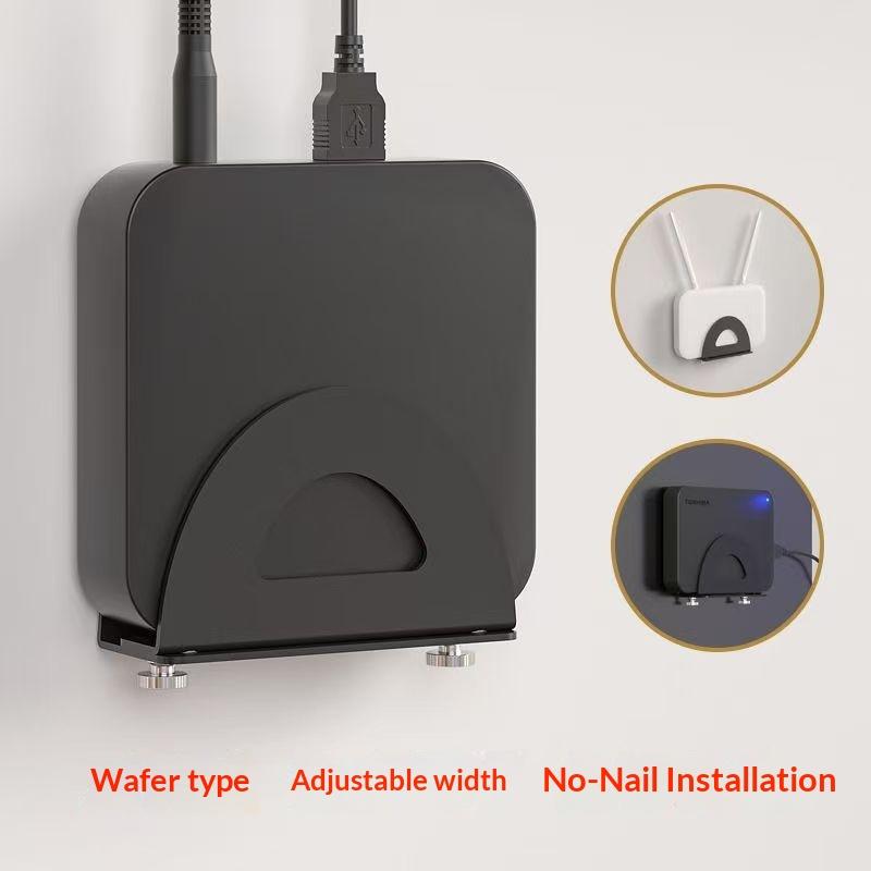 Cable Box Organizer - 新しい壁掛け式Wifiルーター収納ラックボックス家庭用ケーブルオーガナイザーホームシアターデバイスブラケット