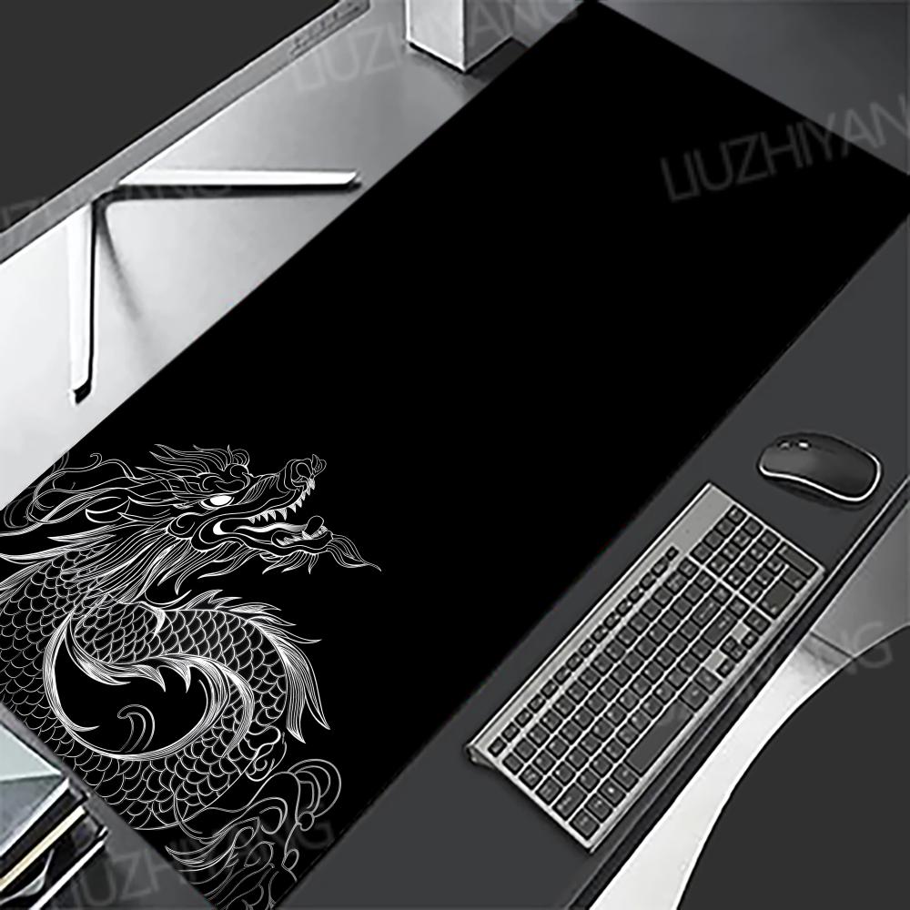 Desk Setup For Laptop - 日本ドラゴンマウスパッドゴム製滑り止めキーボードテーブルマット大型ゲーミングコンピュータオフィスマウスパッドXXLゲームラップトップロングデスクマット