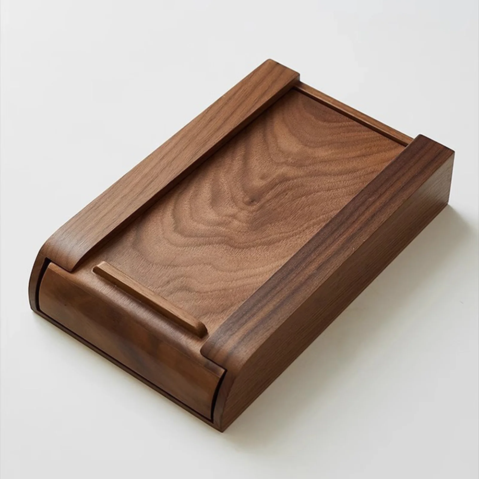 Drawer Organizer Bamboo - 竹製デスク下収納ボックス 引き出し式隠しボックス オフィスデスクの散らかりを解消 スムーズなスライドレール付き