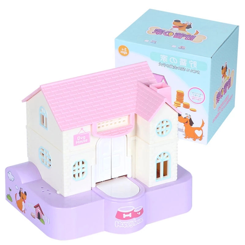 Desk Setup Kids - コインの形をしたお金の箱,かわいい犬の銀行,子供のためのテーブルの装飾,誕生日プレゼント,貯金箱