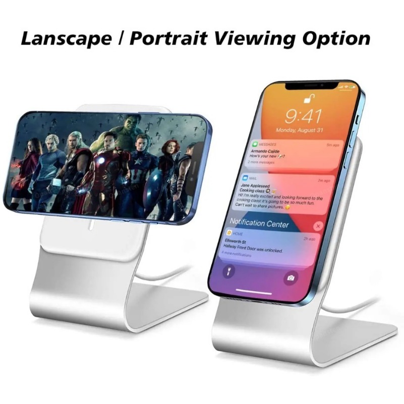 デスクトップ携帯電話スタンドアルミデスクホルダードック Ma - Desk Setup Apple のレビューと価格