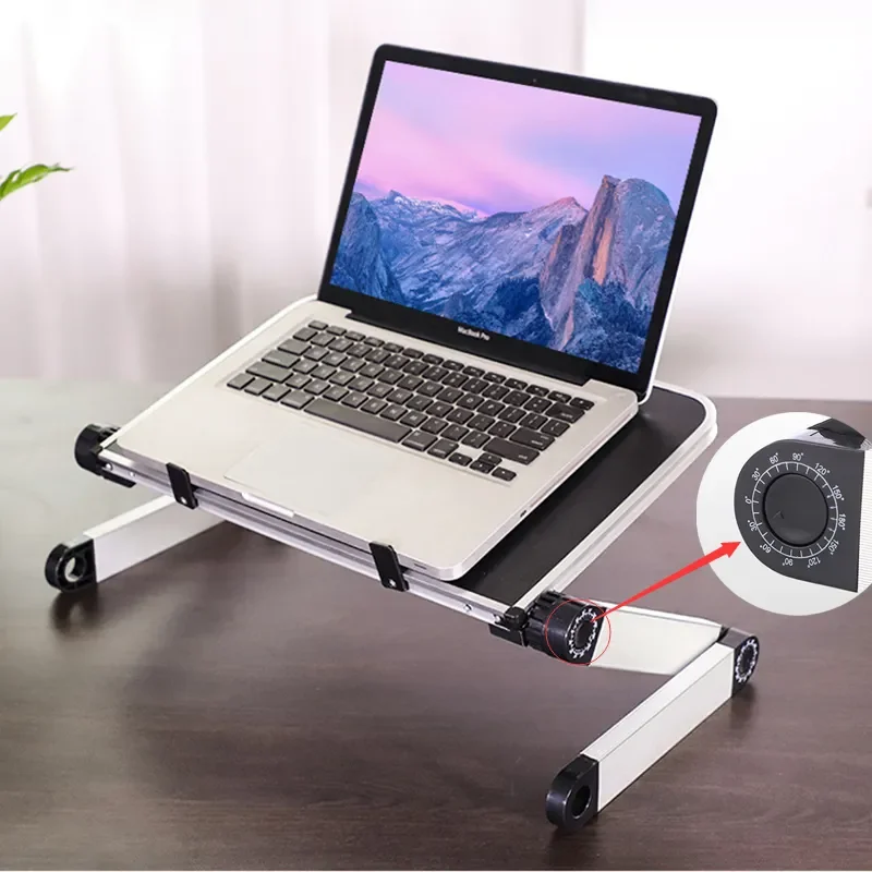 冷却ファン付き調節可能なラップトップスタンド 高さ角度調整可 - Desk Setup For Laptop のレビューと価格
