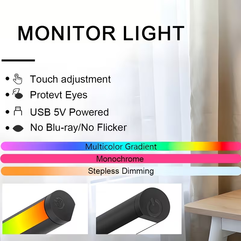 LEDモニターライトバー 30cm 40cm コンピューター - Setup Desk Monitor のレビューと価格