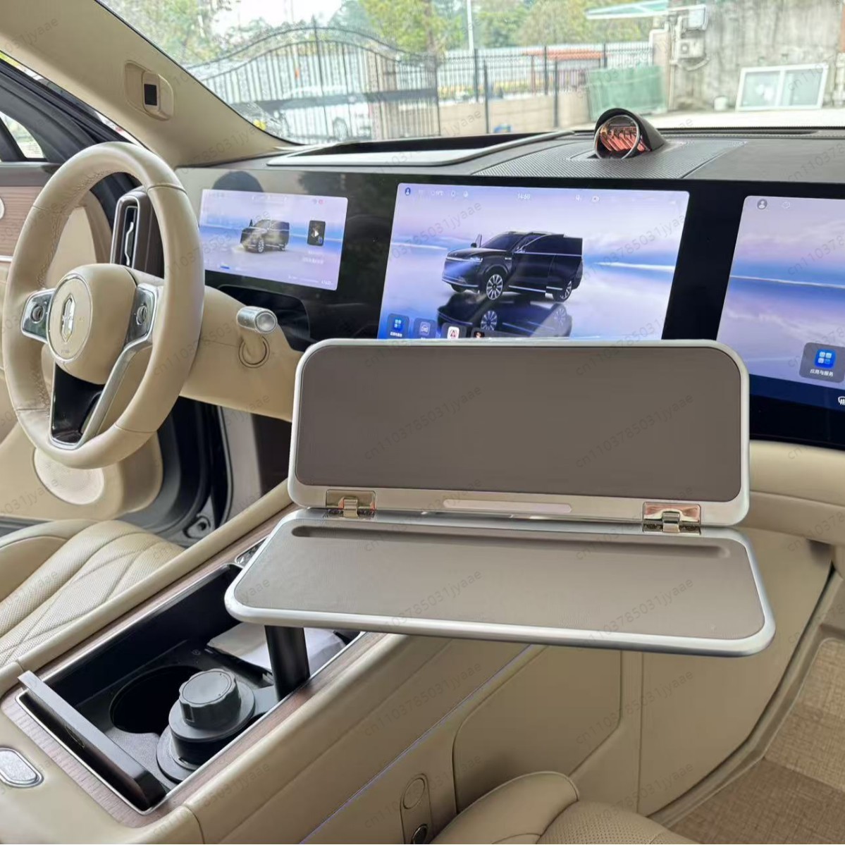 新型車用折りたたみ式トレイテーブル、後部座席運転者向けポータ - Desk Setup For Laptop のレビューと価格