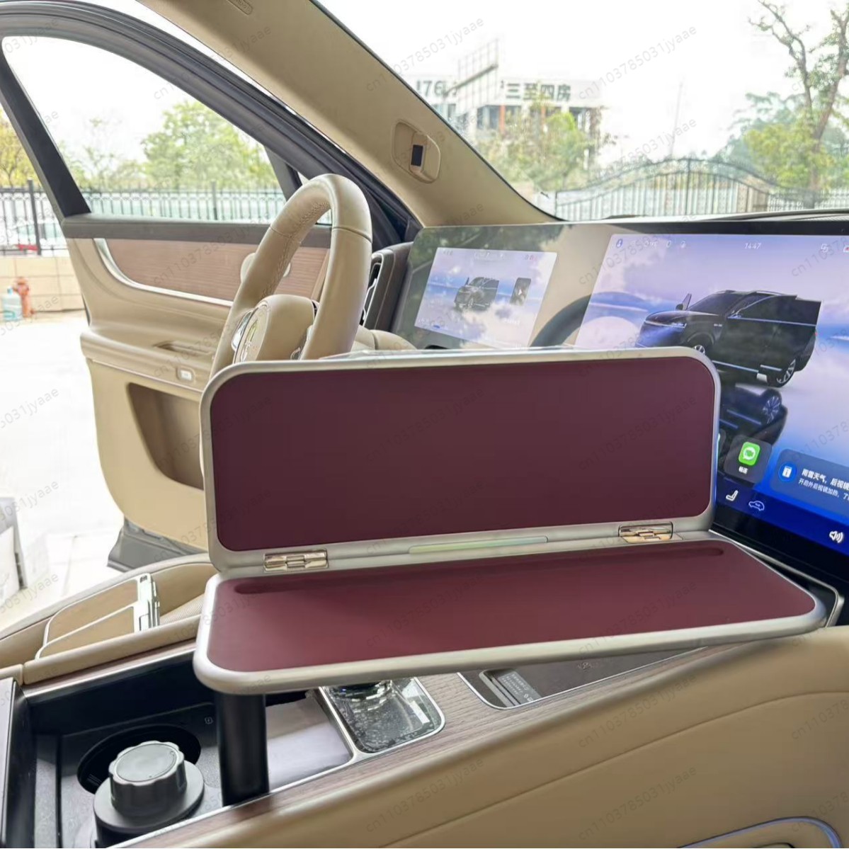 新型車用折りたたみ式トレイテーブル、後部座席運転者向けポータ - Desk Setup For Laptop のレビューと価格