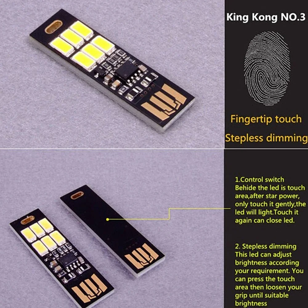 ミニ5730 USB LEDライト 5V タッチセンサー調光 - Desk Setup For Laptop のレビューと価格