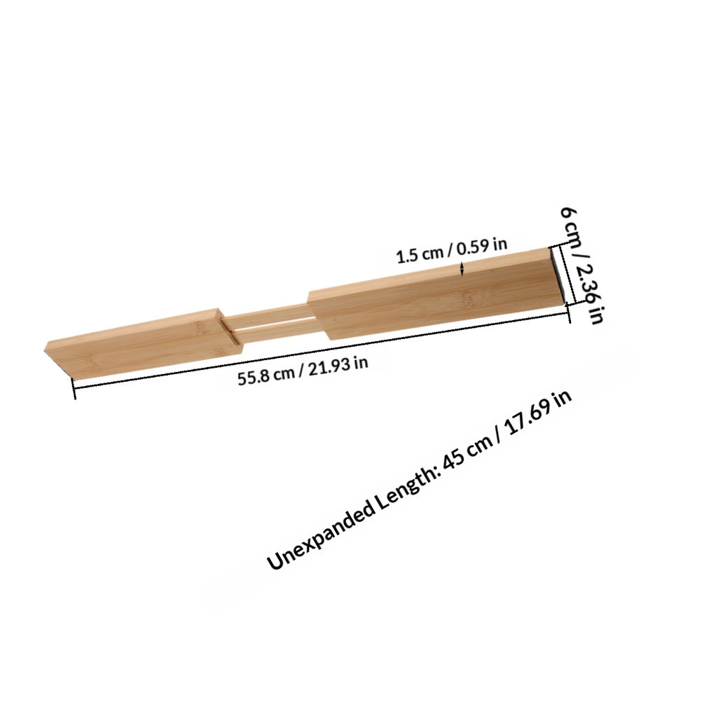 2個入り竹製引き出し仕切り、調節可能で拡張可能なキッチンオー - Drawer Organizer Bamboo のレビューと価格