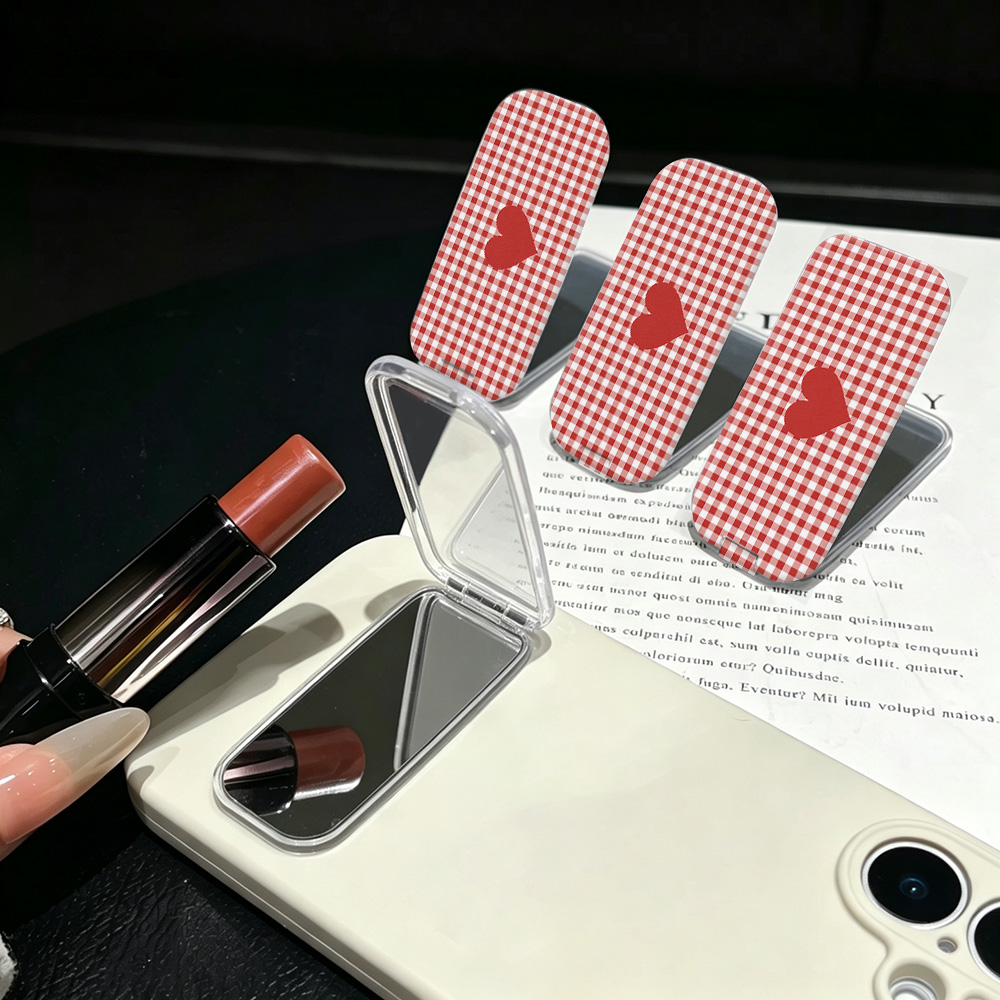 ミラー付きスマホスタンドケース 耐衝撃保護カバー 化粧鏡付き - Desk Setup Apple のレビューと価格