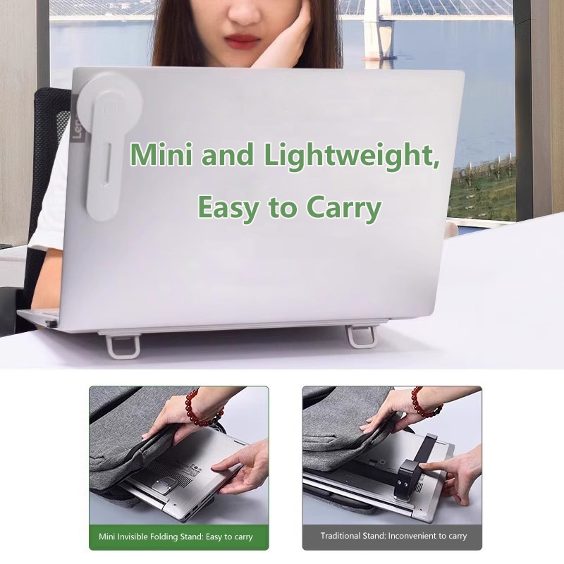 ミニポータブルノートパソコンスタンドホルダー、ノートブックサ - Desk Setup For Laptop のレビューと価格