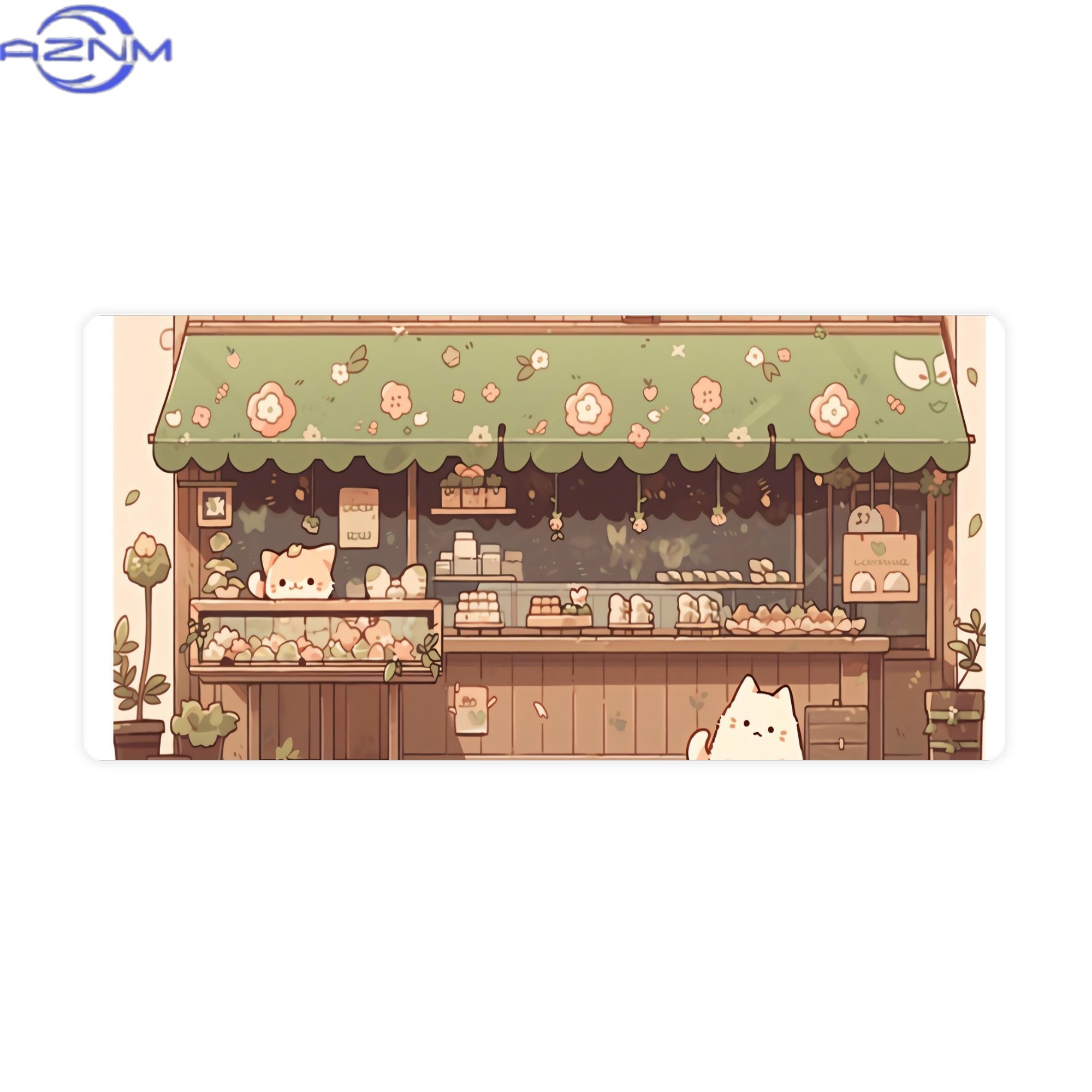 Cat Bakery Aesthetic Green Sho - Desk Setup Streaming のレビューと価格