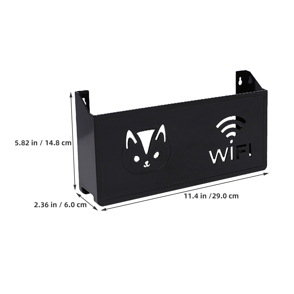 壁掛けルーター収納ボックス装飾WiFiホルダーオーガナイザー - Cable Box Organizer のレビューと価格