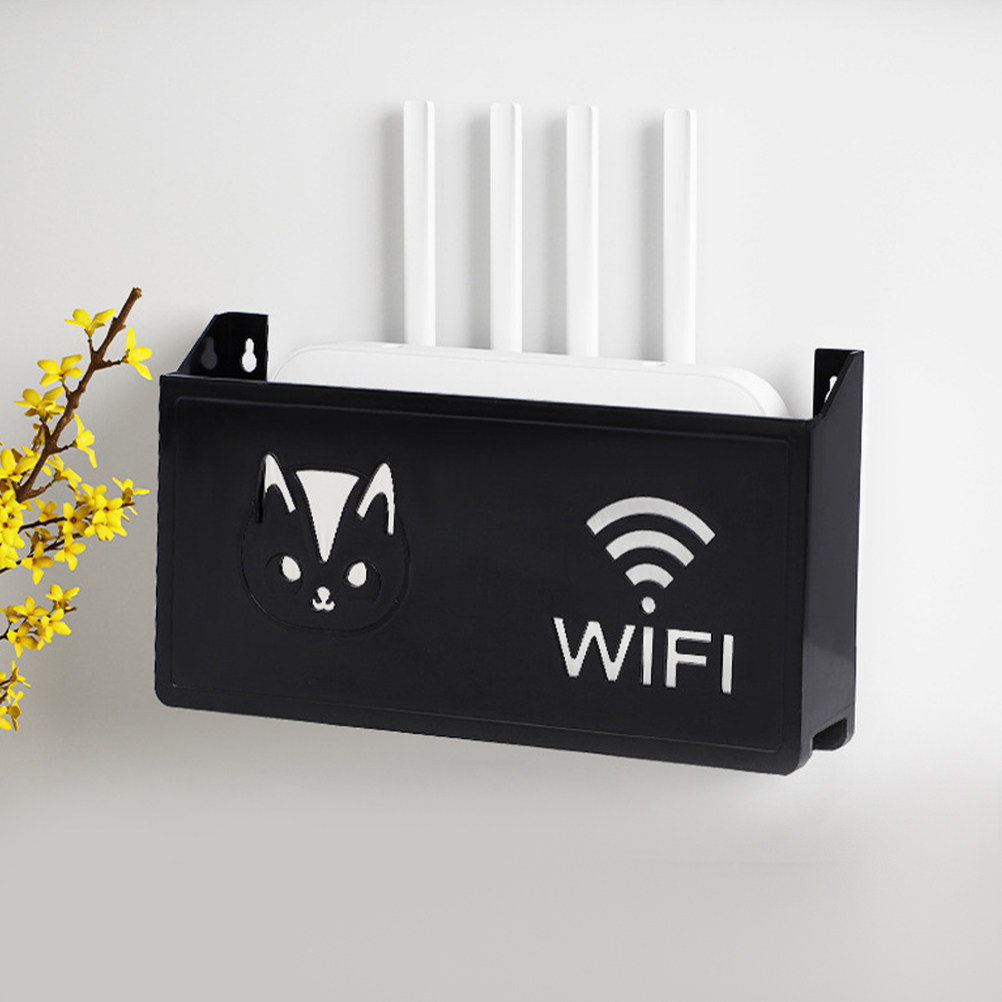 壁掛けルーター収納ボックス装飾WiFiホルダーオーガナイザー - Cable Box Organizer のレビューと価格