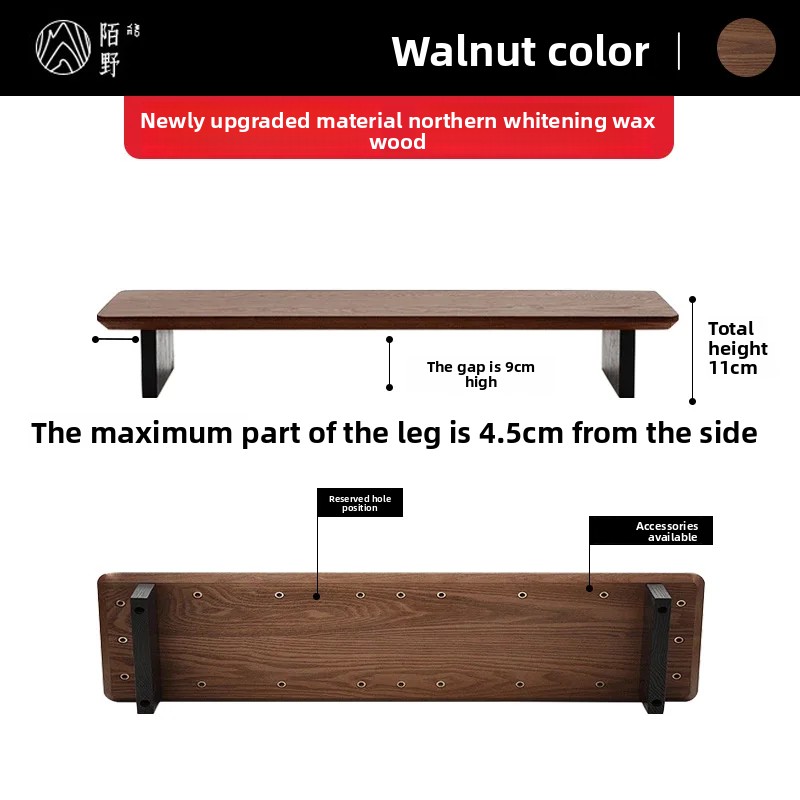 無垢材モニターライザー スタンド モジュール式デスクトップ収 - Desk Setup Living Room のレビューと価格