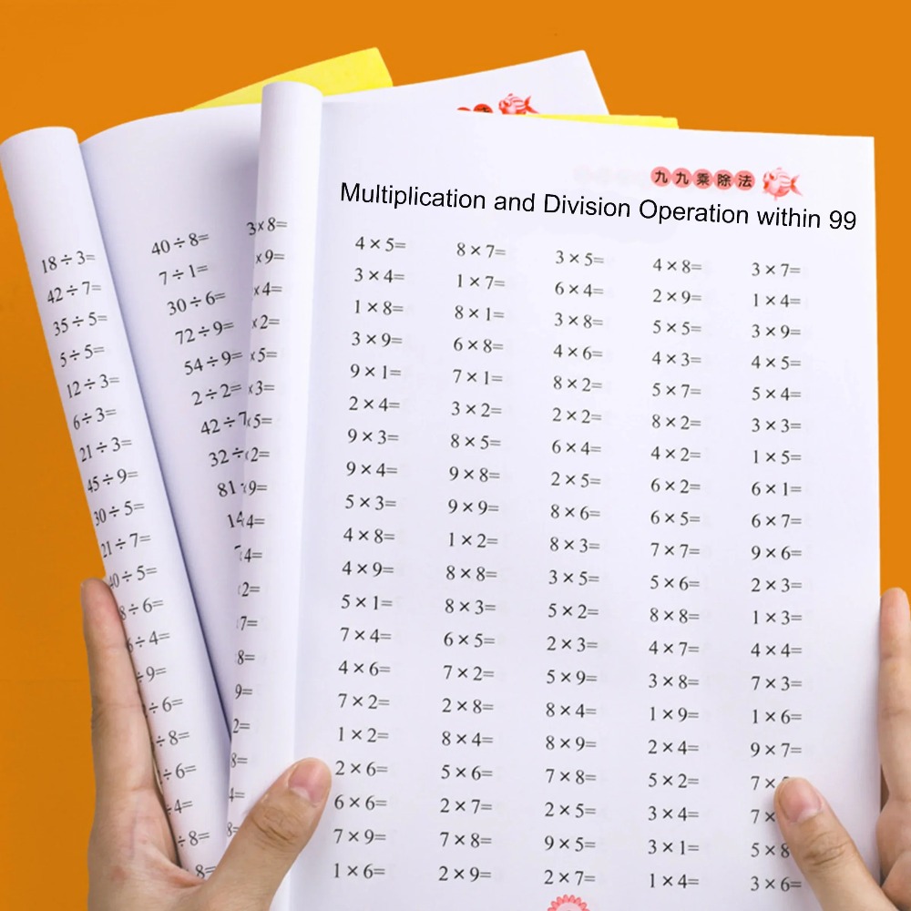 子供向け算数ワークブック - 99の表を暗記するための掛け算 - Desk Setup Kids のレビューと価格