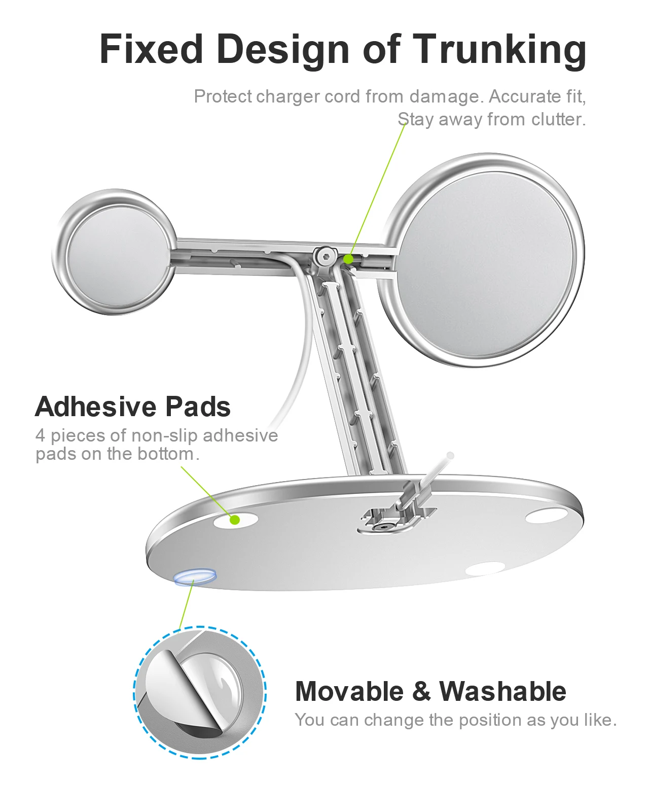 EWA 2-in-1 デスクトップフォンスタンド デスクホル - Desk Setup Apple のレビューと価格