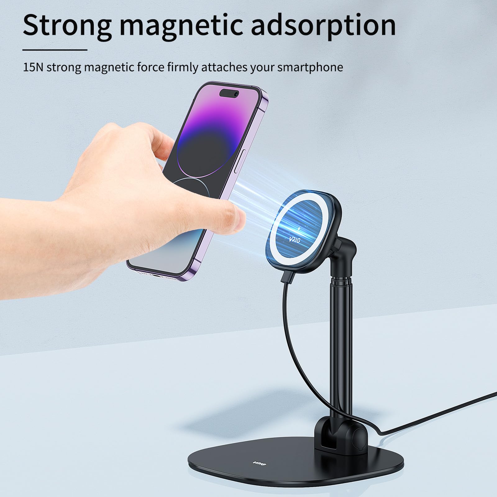 UURig VRig デスク ワイヤレス充電 マグネット式ス - Desk Setup Apple のレビューと価格