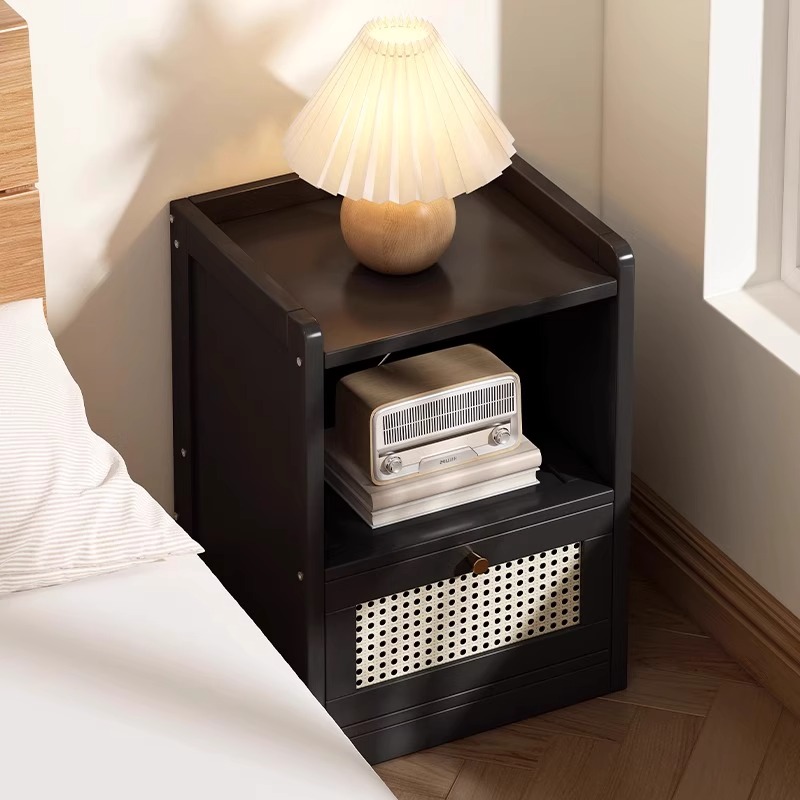 竹製フロアベッドサイドキャビネット、キックボード対応ナイトス - Drawer Organizer Bamboo のレビューと価格
