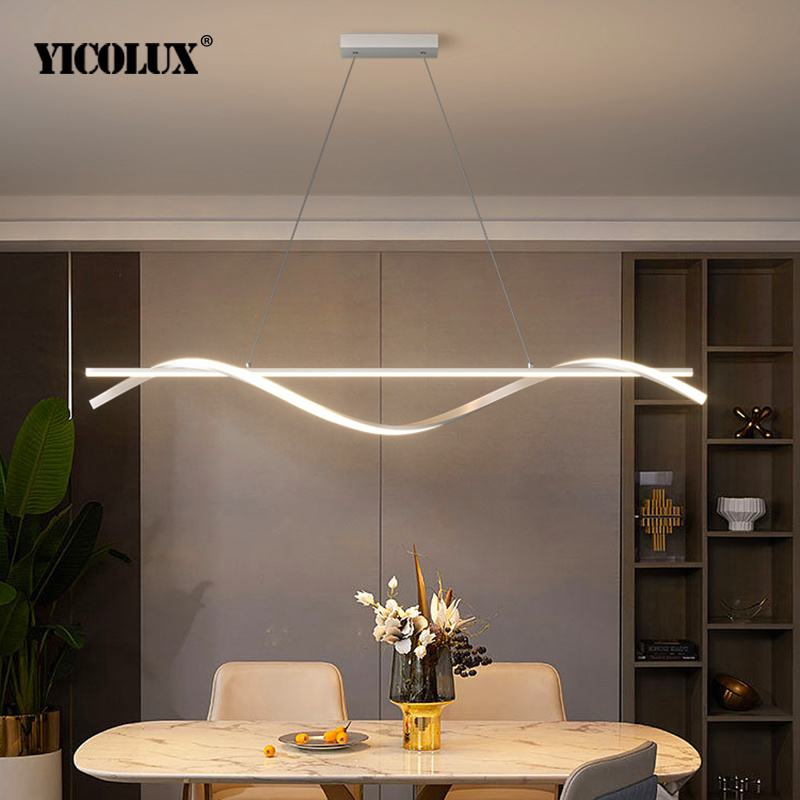 モダンなダイニングルームランプ LED ペンダントライト家の - Yellow Desk Setup のレビューと価格