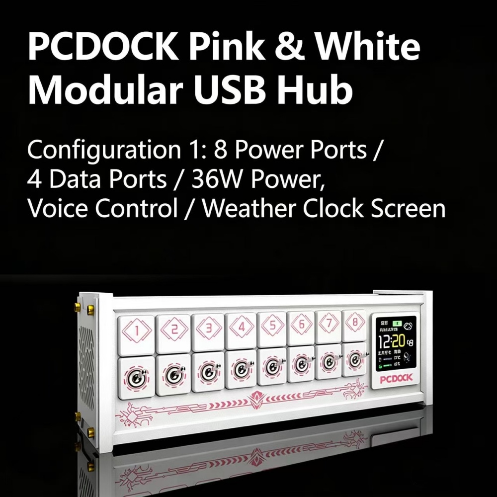 PCDOCK ブロック型USBデスクトップ電源タップ スイッ - Desk Setup For Laptop のレビューと価格