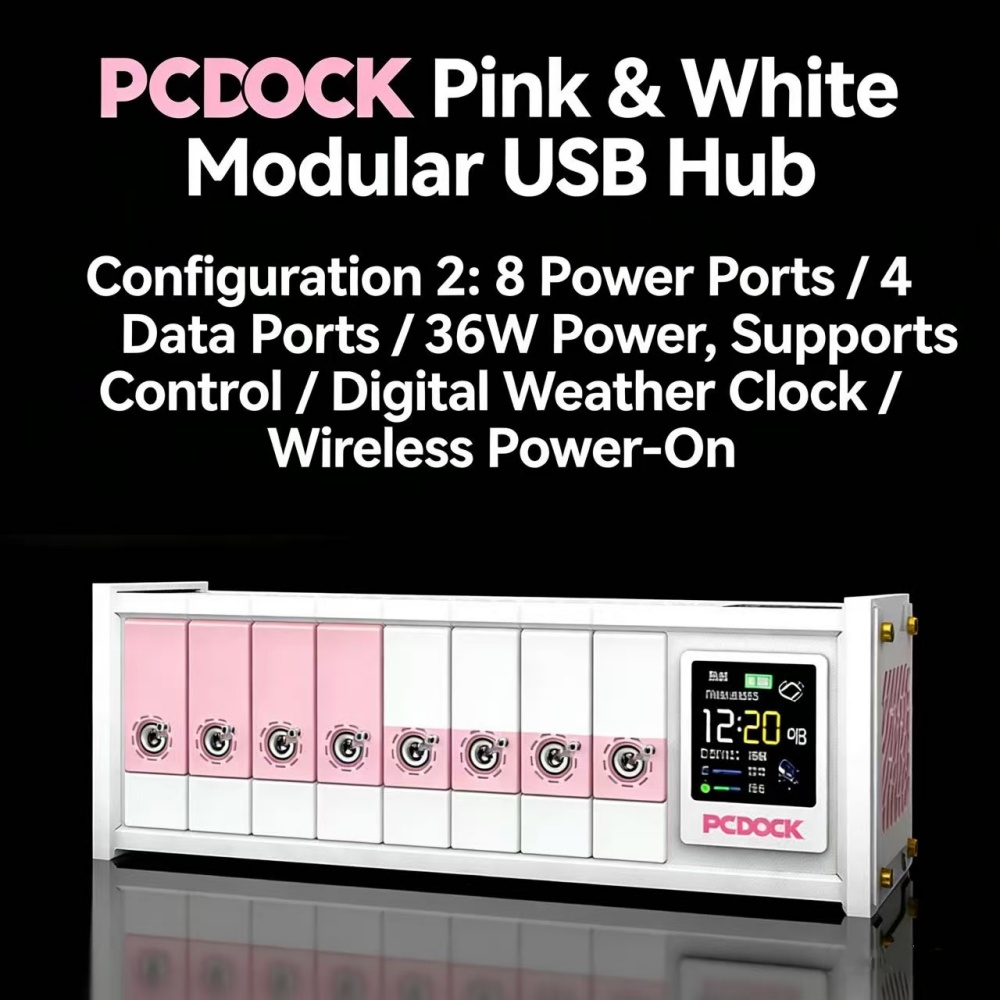 PCDOCK ブロック型USBデスクトップ電源タップ スイッ - Desk Setup For Laptop のレビューと価格