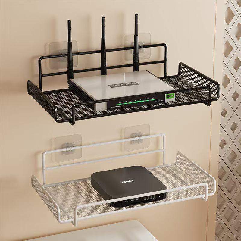 ステンレス製壁掛けルーターシェルフ、穴あけ不要、省スペースオ - Cable Box Organizer のレビューと価格