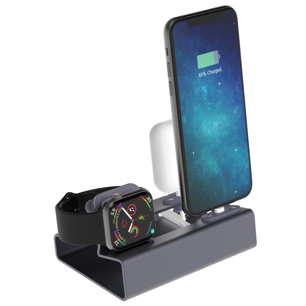 充電ドックステーションスタンドホルダー AirPods IP - Desk Setup Apple のレビューと価格