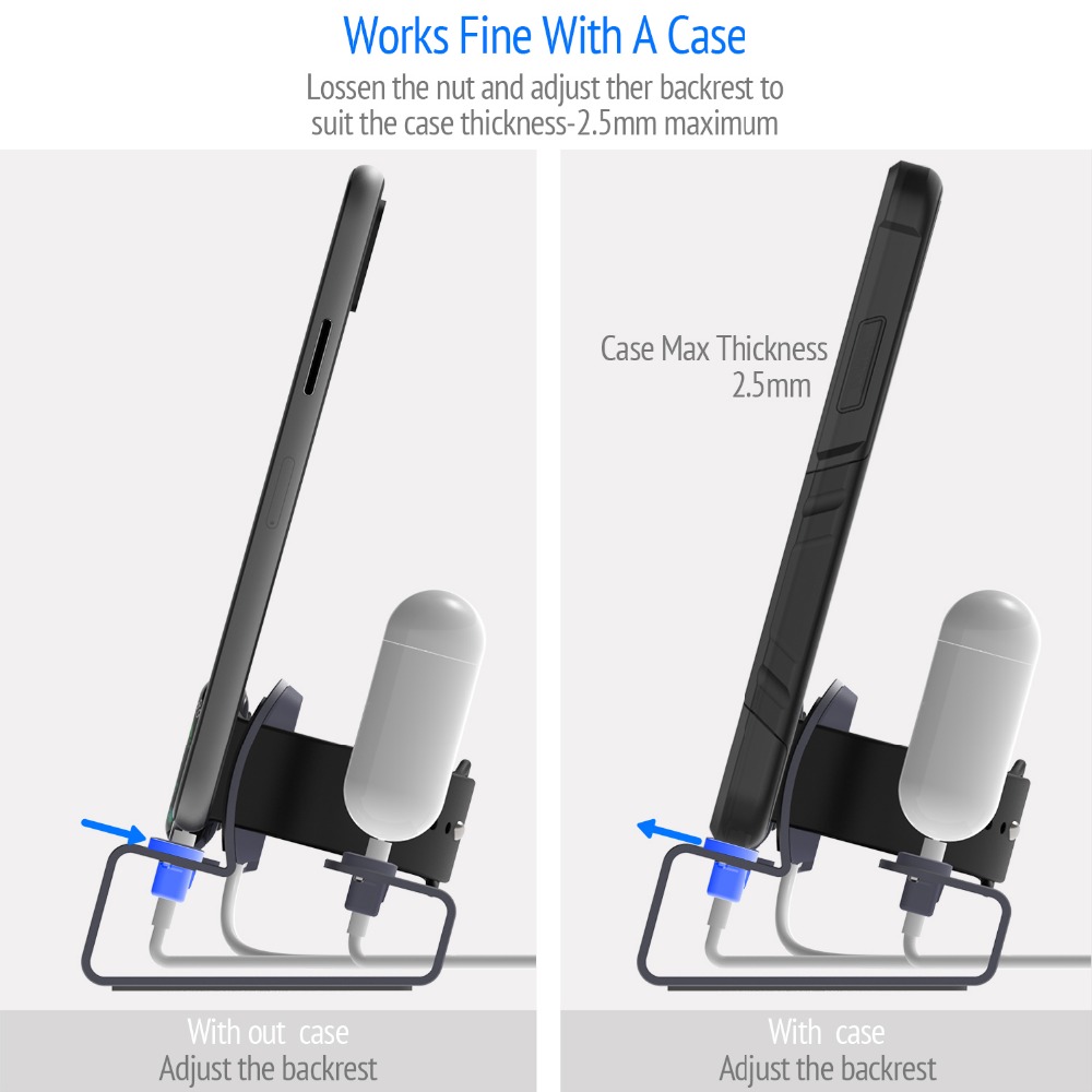 充電ドックステーションスタンドホルダー AirPods IP - Desk Setup Apple のレビューと価格
