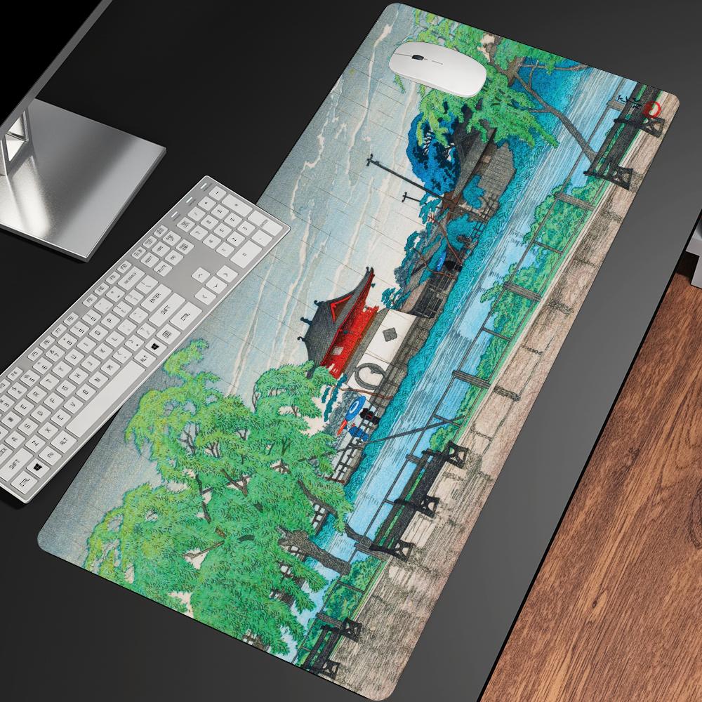 池の雨模様マウスパッド スピード オフィスデスクアクセサリー - Desk Setup At Office のレビューと価格
