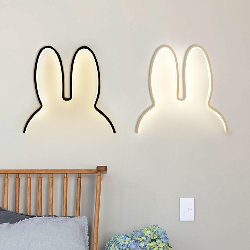 かわいいLEDウサギウォールライト、USB電源、ベビーデスク - Yellow Desk Setup のレビューと価格