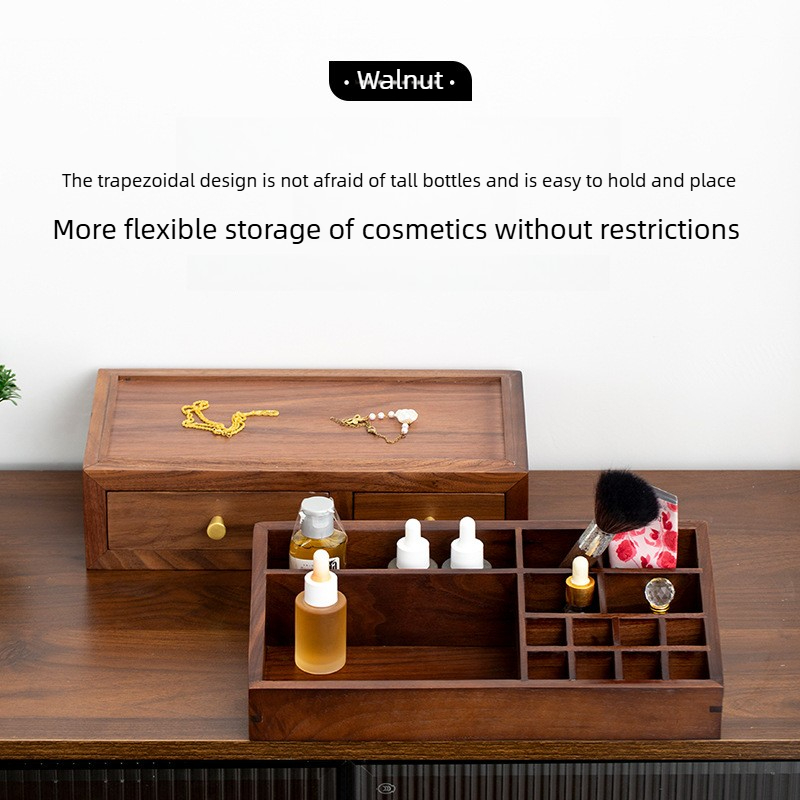 無垢材二層オーガナイザー、取り外し可能な化粧品収納ボックス、 - Drawer Organizer Bamboo のレビューと価格