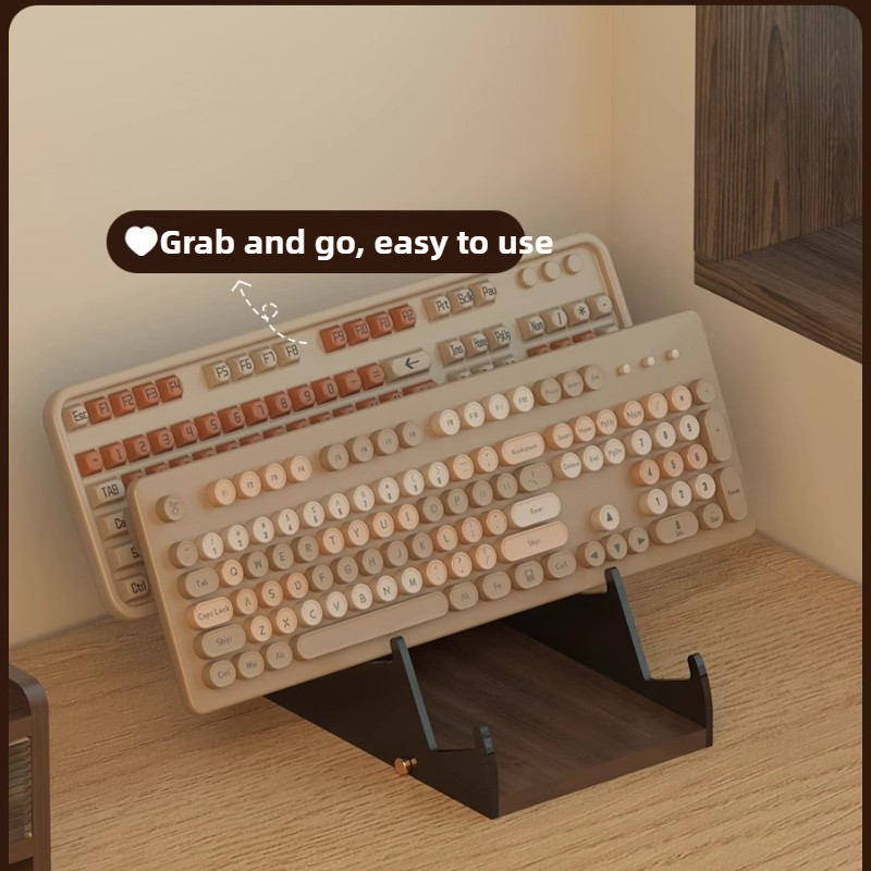 アクリル製フローティングキーボードスタンド メカニカルキーボ - Desk Setup Living Room のレビューと価格