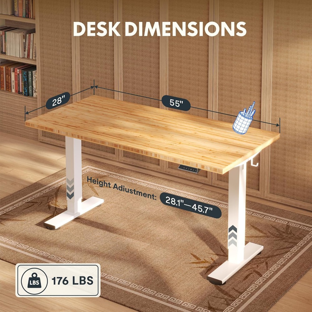 FLEXISPOT 55インチ x 28インチ ソリッドバン - Setup Desk Monitor のレビューと価格