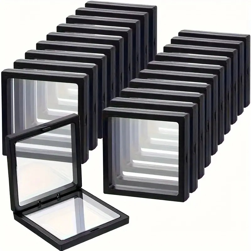 20 個クリアビュー 3D フローティングディスプレイケース - Cable Box Organizer のレビューと価格