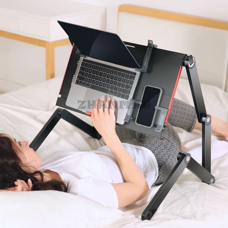 ベッドに横たわる、ラップトップデスク、折りたたみ式タブレット - Desk Setup For Laptop のレビューと価格