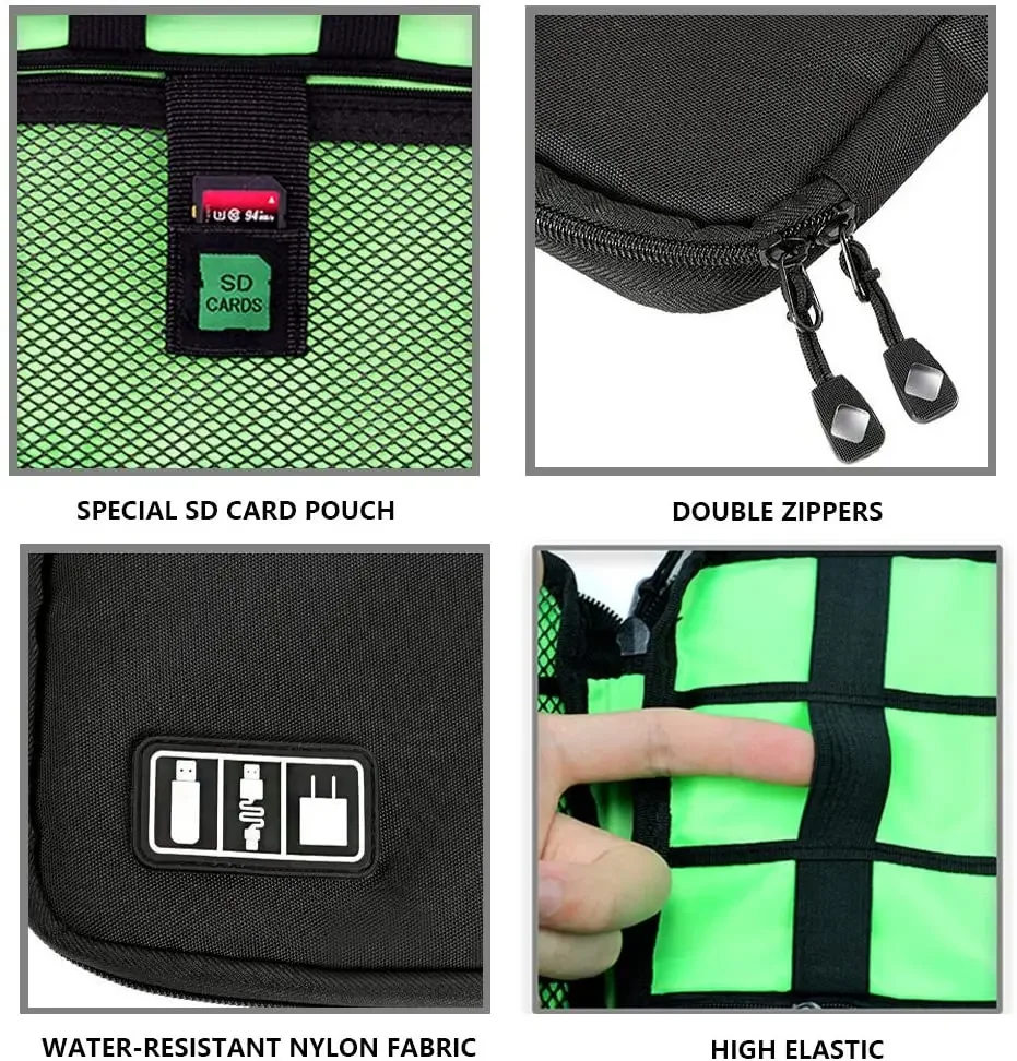 ケーブルオーガナイザー収納バッグシステムキットケース USB - Cable Box Organizer のレビューと価格