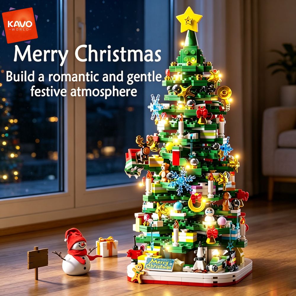 KAVOWORLD 1024ピース クリスマスツリー 組み立 - Desk Setup Needs のレビューと価格