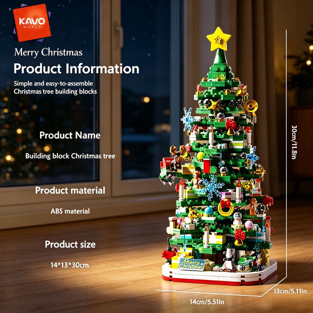 KAVOWORLD 1024ピース クリスマスツリー 組み立 - Desk Setup Needs のレビューと価格