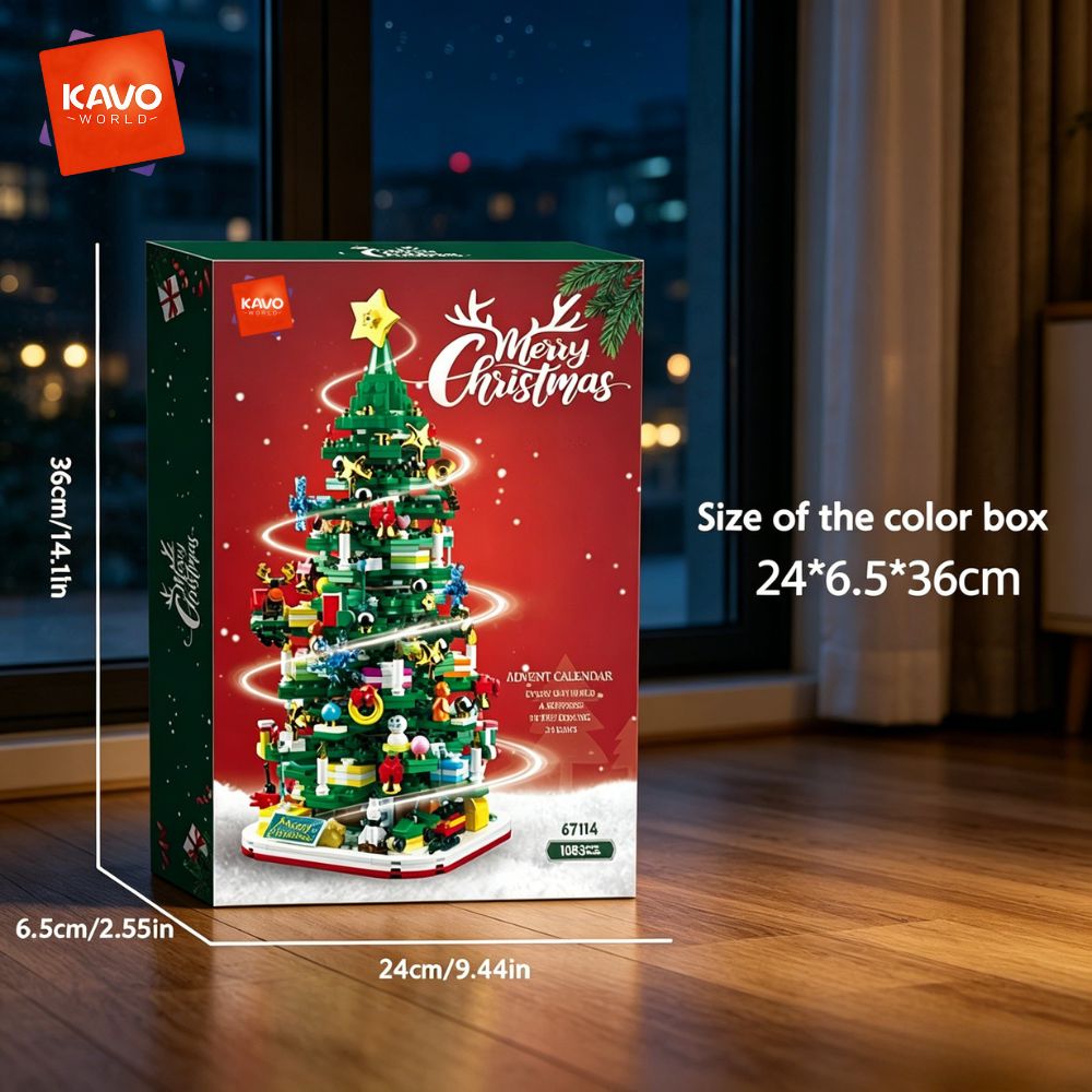 KAVOWORLD 1024ピース クリスマスツリー 組み立 - Desk Setup Needs のレビューと価格