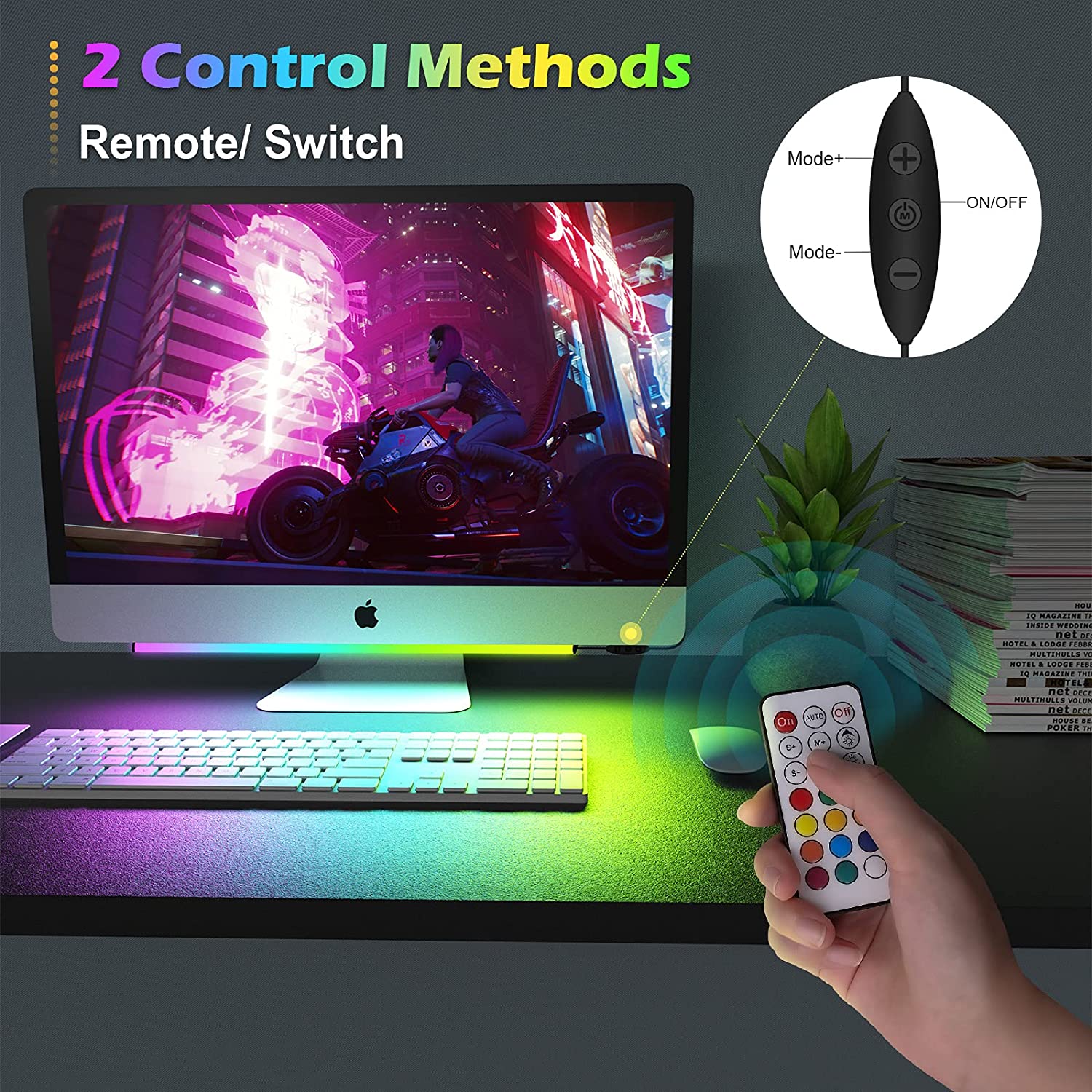 アンダーモニターライトバー RGB Dreamcolor ア - Setup Desk Monitor のレビューと価格